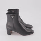 Ankle boots Leather Ankle Boots Prada Black Women