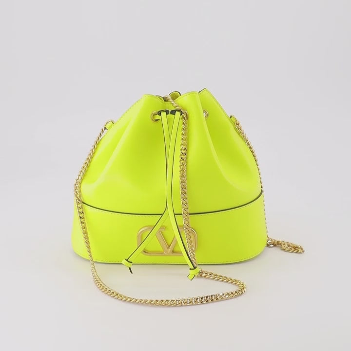 Beuteltaschen Sac seau VLogo Valentino Garavani Gelb Femme