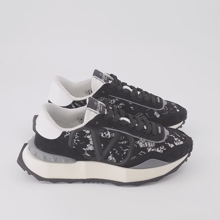 Baskets Baskets Lace Runner Valentino Garavani Noir Femme