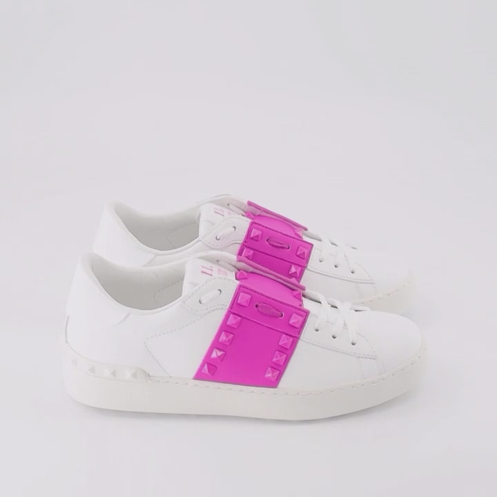 Sneakers Baskets Open Valentino Garavani Bianco Femme