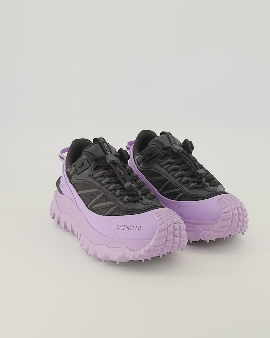 Baskets Tênis Trailgrip GTX Preto e Roxo Moncler Violet Femme