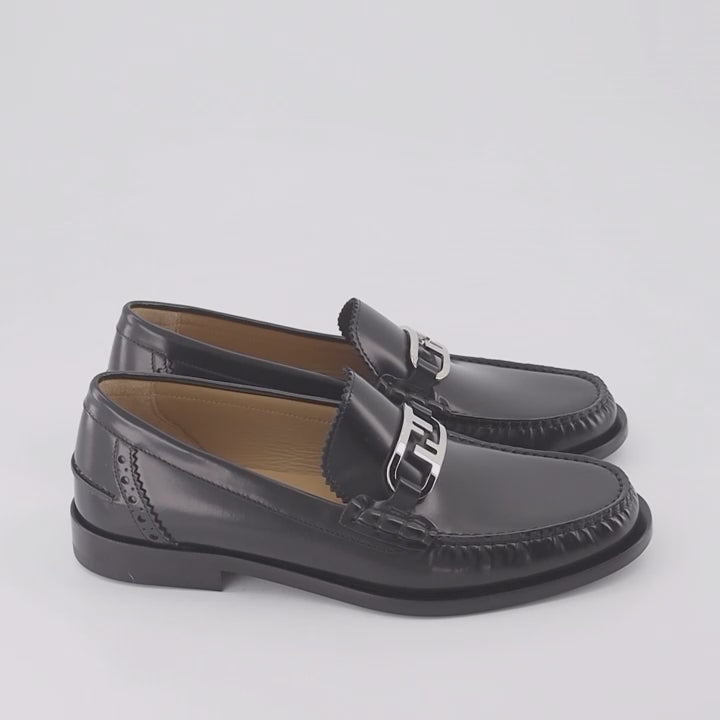 Mocassins Mocassins Fendi O'Lock Fendi Noir Homme