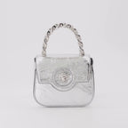 Handtaschen und schultertaschen Sac petit metallisé La Medusa Versace Silber Femme