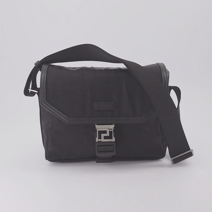 Borse a tracolla Sacoche en jacquard Neo Versace Nero Homme
