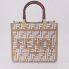 Sacs cabas Sac Sunshine small Fendi Beige Femme