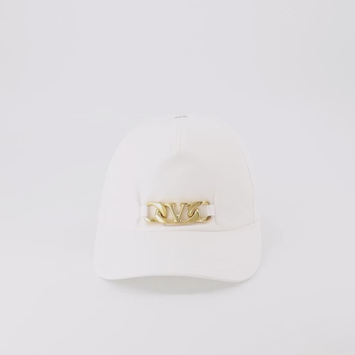 Chapéus, bonés e gorros VLogo Chain Cap Valentino Garavani Branco Femme