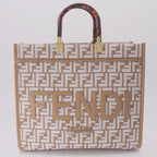 Borse tote Sac cabas Sunshine Fendi Beige Femme