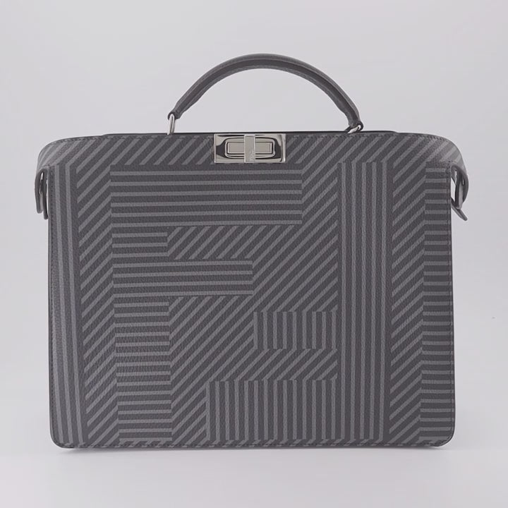 Bolsas tote Peekaboo ISeeU Bag Fendi Cinza Homme