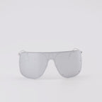 Occhiali Lunettes de soleil masque Alexander McQueen Argento Unisex