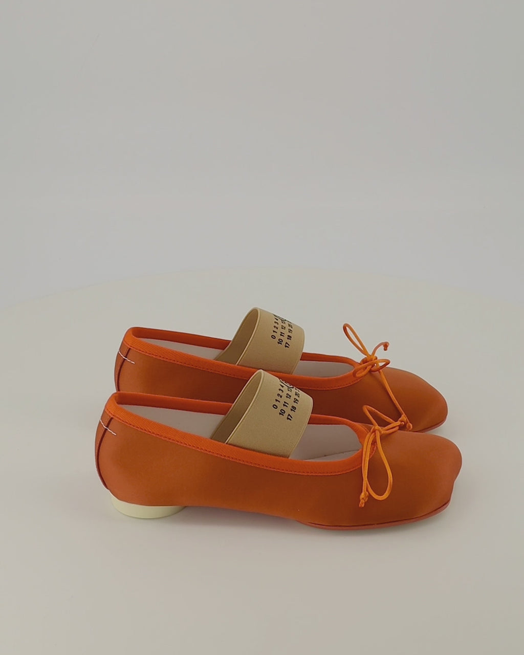 Chaussures plates Bailarinas Anatomic Numeric em Satin Laranja Mm6 Orange Femme