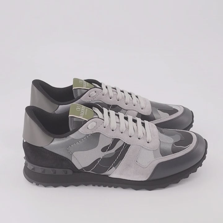 Baskets Baskets Rockrunner Valentino Garavani Gris Homme