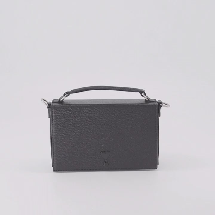 Umhängetaschen Sac Lunch Box Ami PARIS Schwarz Femme