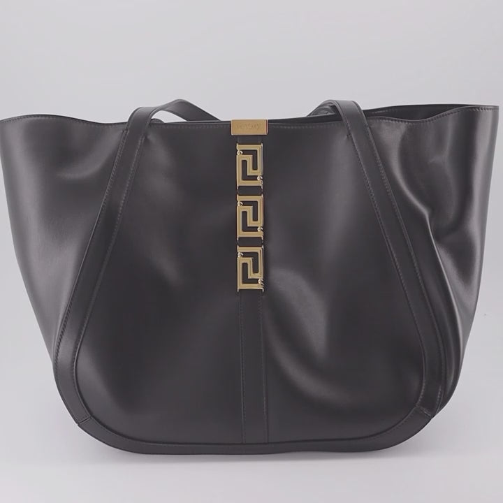 Bolsos tote Sac Greca Goddess Versace Negro Femme