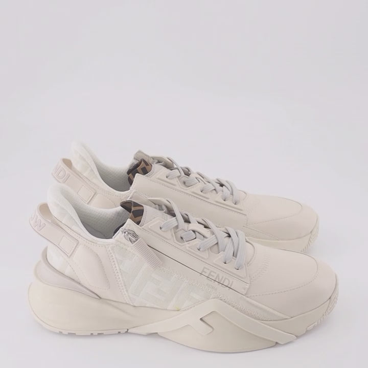 Baskets Baskets Fendi Flow Fendi Beige Homme