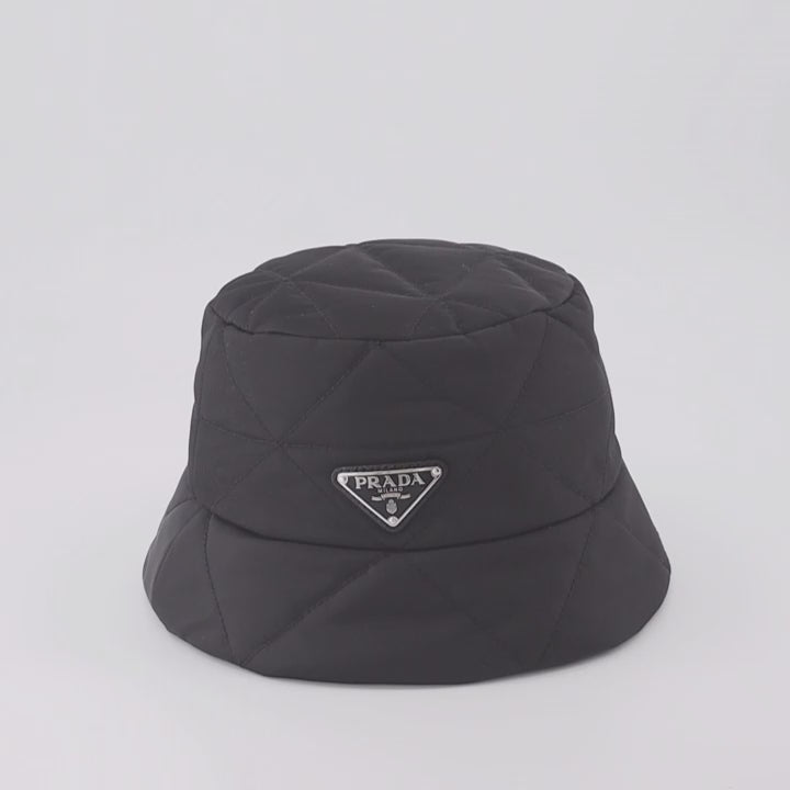 Gorras, sombreros y gorros Bob à logo Prada Negro Femme