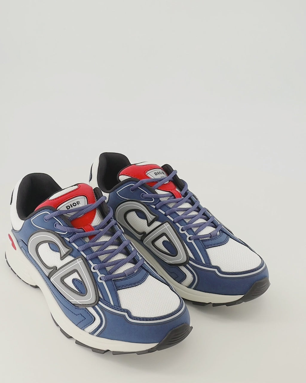 Baskets B30 ブルーとレッドのスニーカー Dior Bleu foncé Homme
