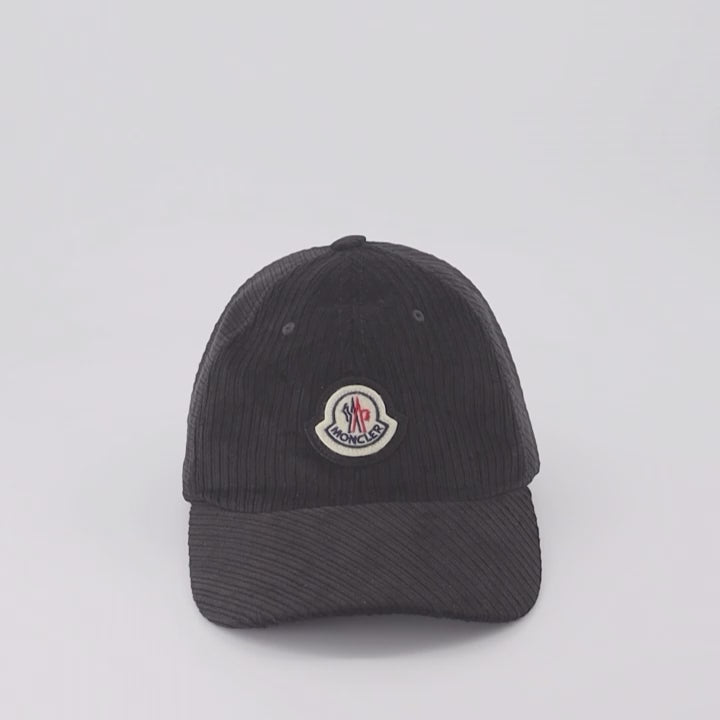 Chapeaux, casquettes et bonnets Casquette en velours Moncler Noir Homme