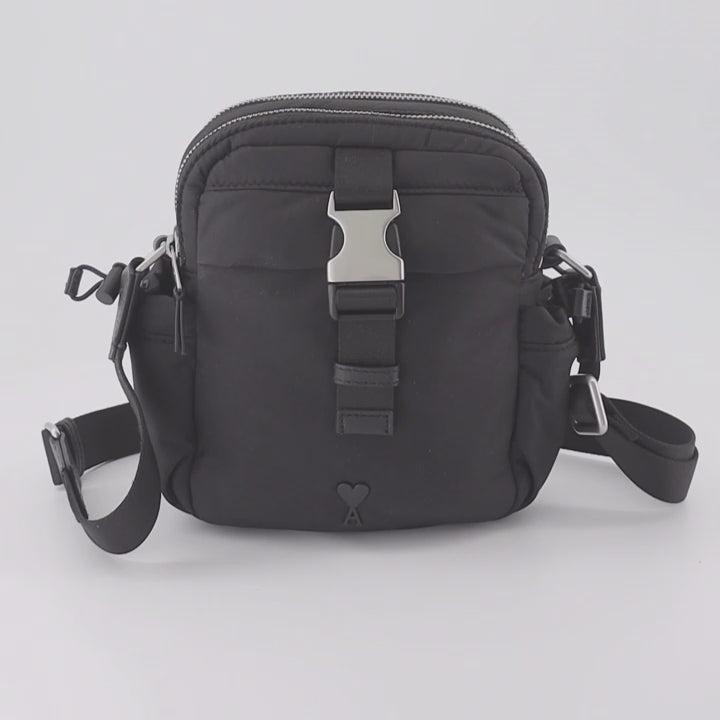 Borse a tracolla Sac bandoulière en nylon Ami PARIS Nero Homme