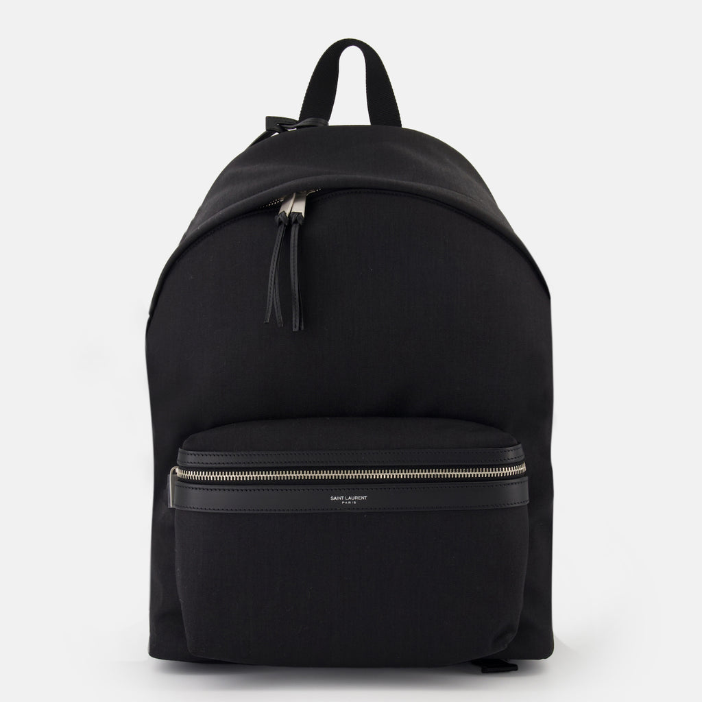 Sacs à dos City Black Backpack Saint Laurent Noir Homme