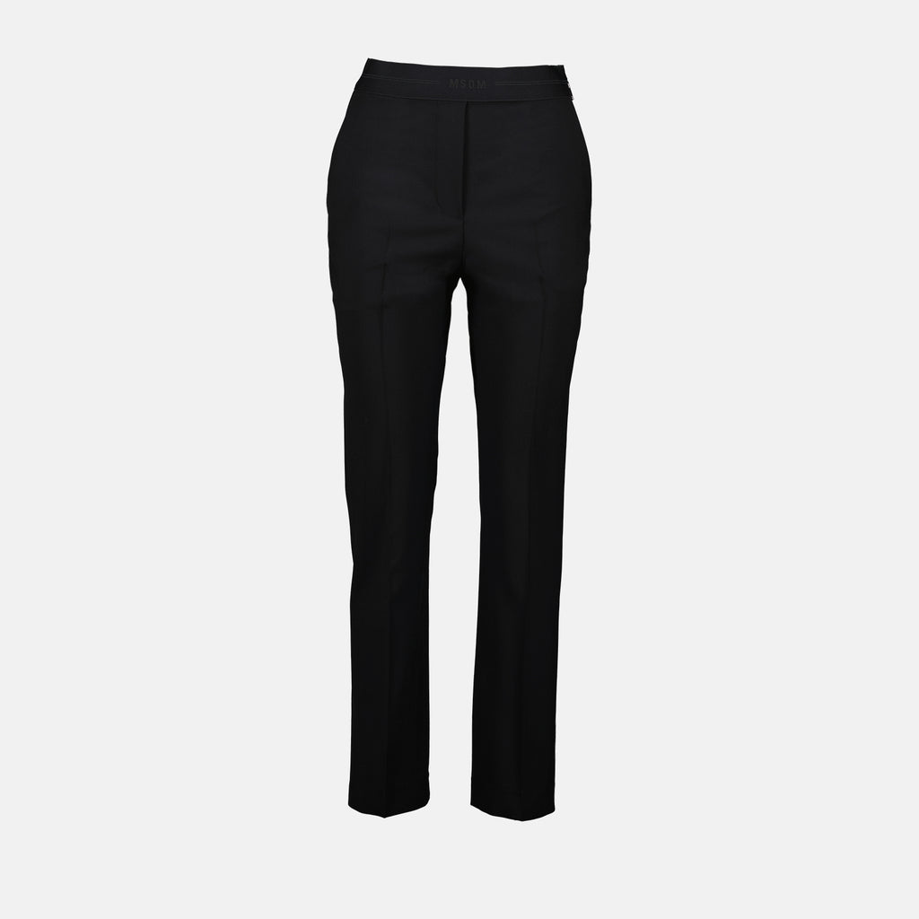 Pants Straight pants MSGM Black Women