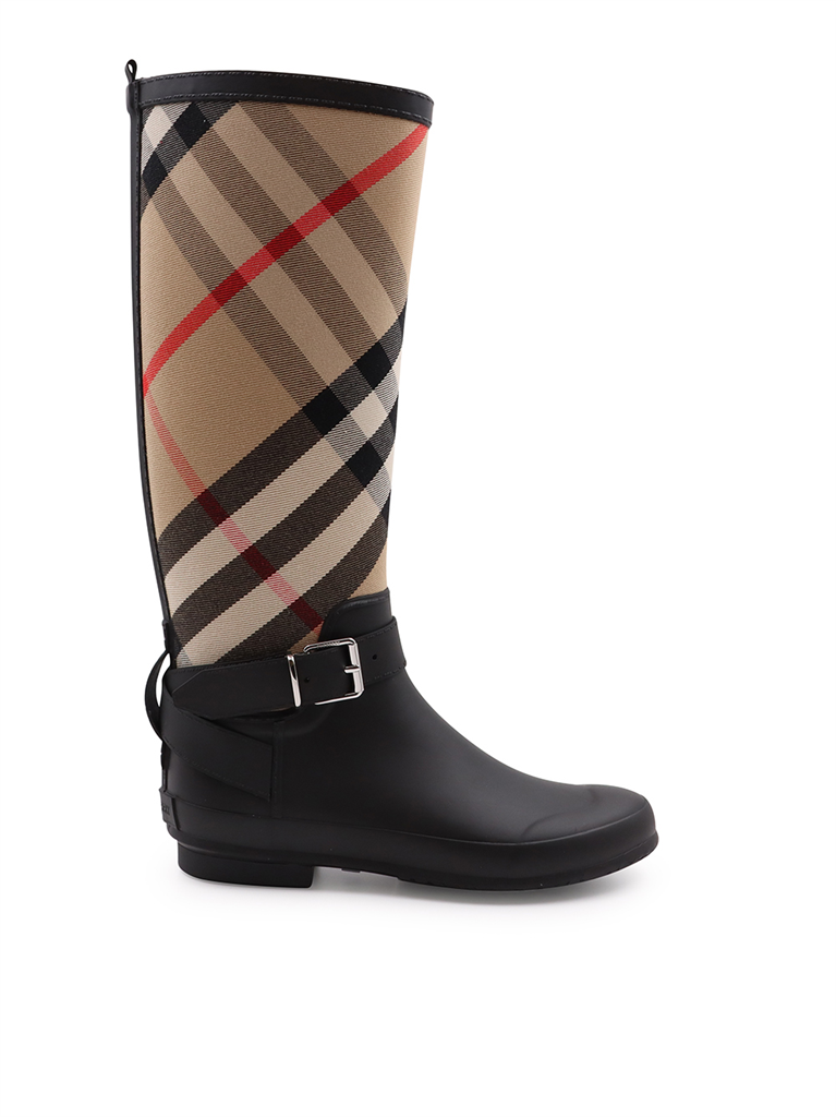Boots Checkered boots Burberry Beige Women