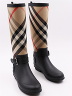 Boots Checkered boots Burberry Beige Women