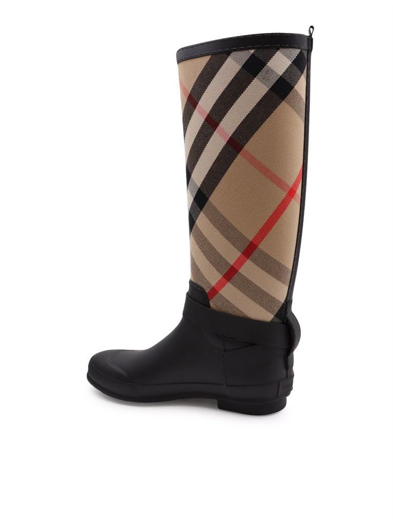 Boots Checkered boots Burberry Beige Women