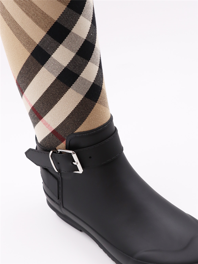Boots Checkered boots Burberry Beige Women