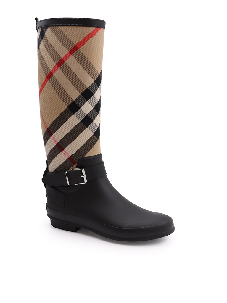 Boots Checkered boots Burberry Beige Women