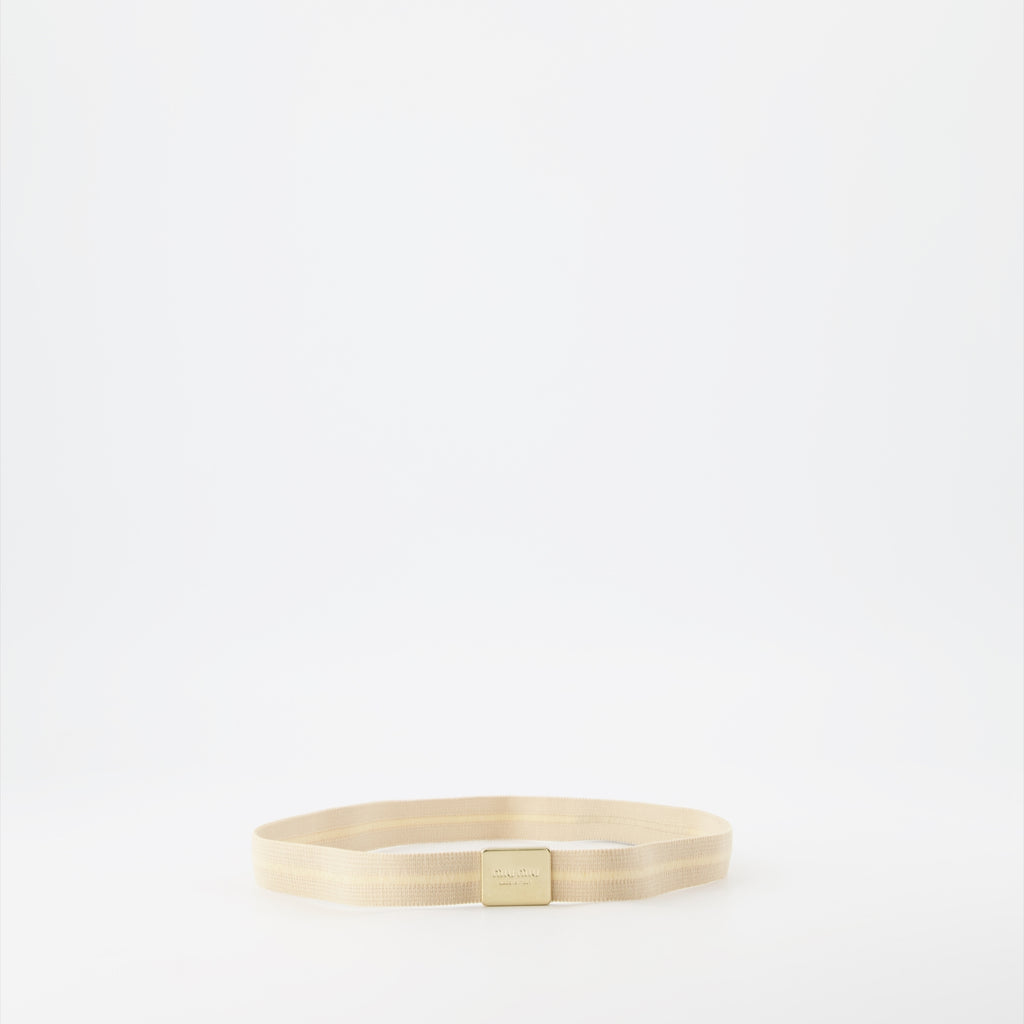 Hüte, caps und beanies Accessoire cheveux chouchou Miu Miu Beige Femme