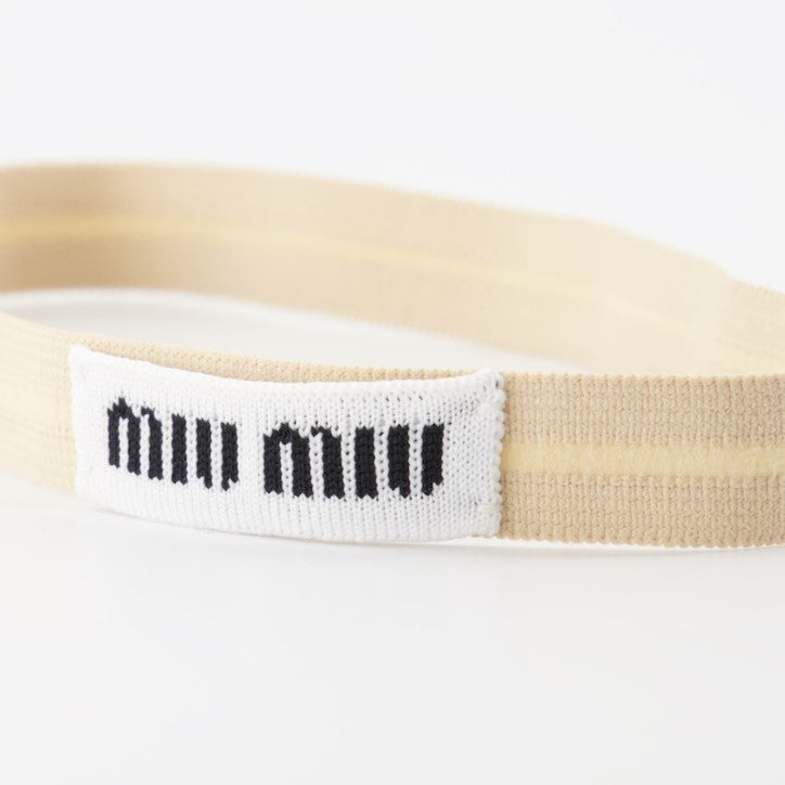 Hüte, caps und beanies Accessoire cheveux chouchou Miu Miu Beige Femme