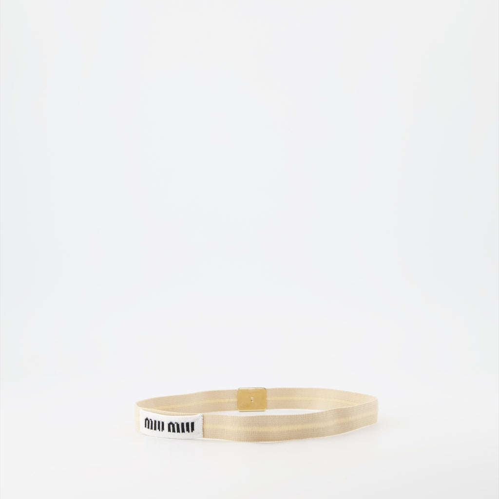 Hüte, caps und beanies Accessoire cheveux chouchou Miu Miu Beige Femme