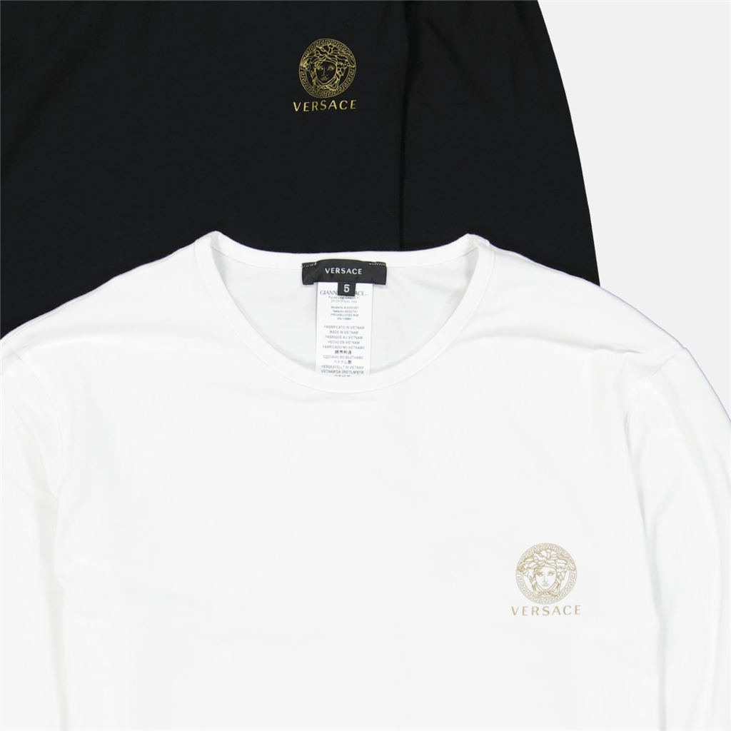 Sous-vêtements et homewear Lot de tricots de corps Versace Blanc Homme