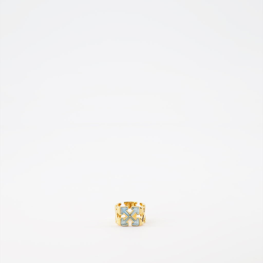 Schmuck Bague Arrow Off-White Gold Femme