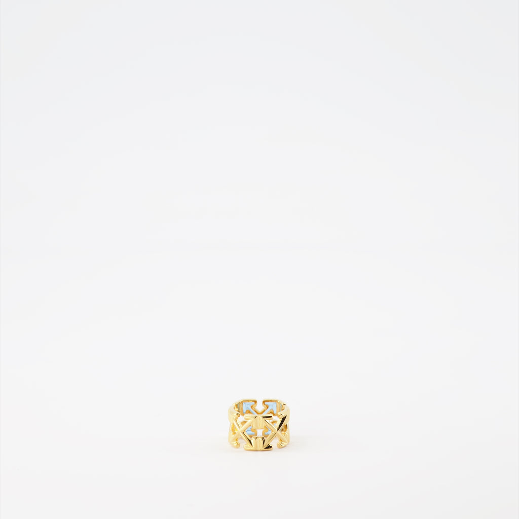 Schmuck Bague Arrow Off-White Gold Femme