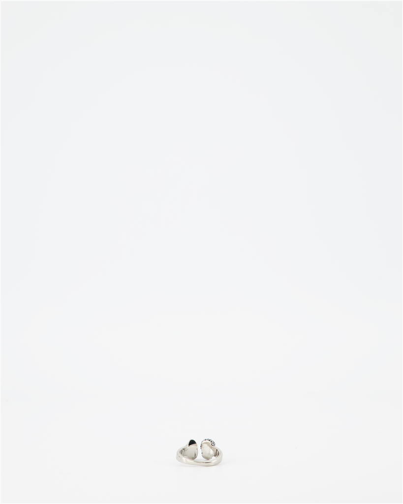 Joyería Bague double Skull Alexander McQueen Plata Homme