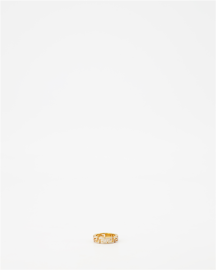 Bijoux Bague Greca Versace Doré Femme
