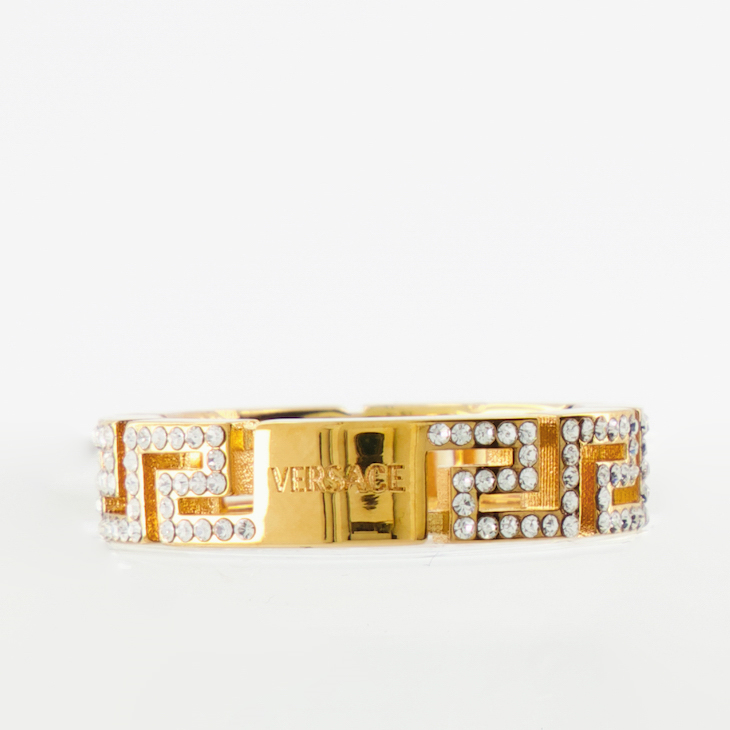 Bijoux Bague Greca Versace Doré Femme