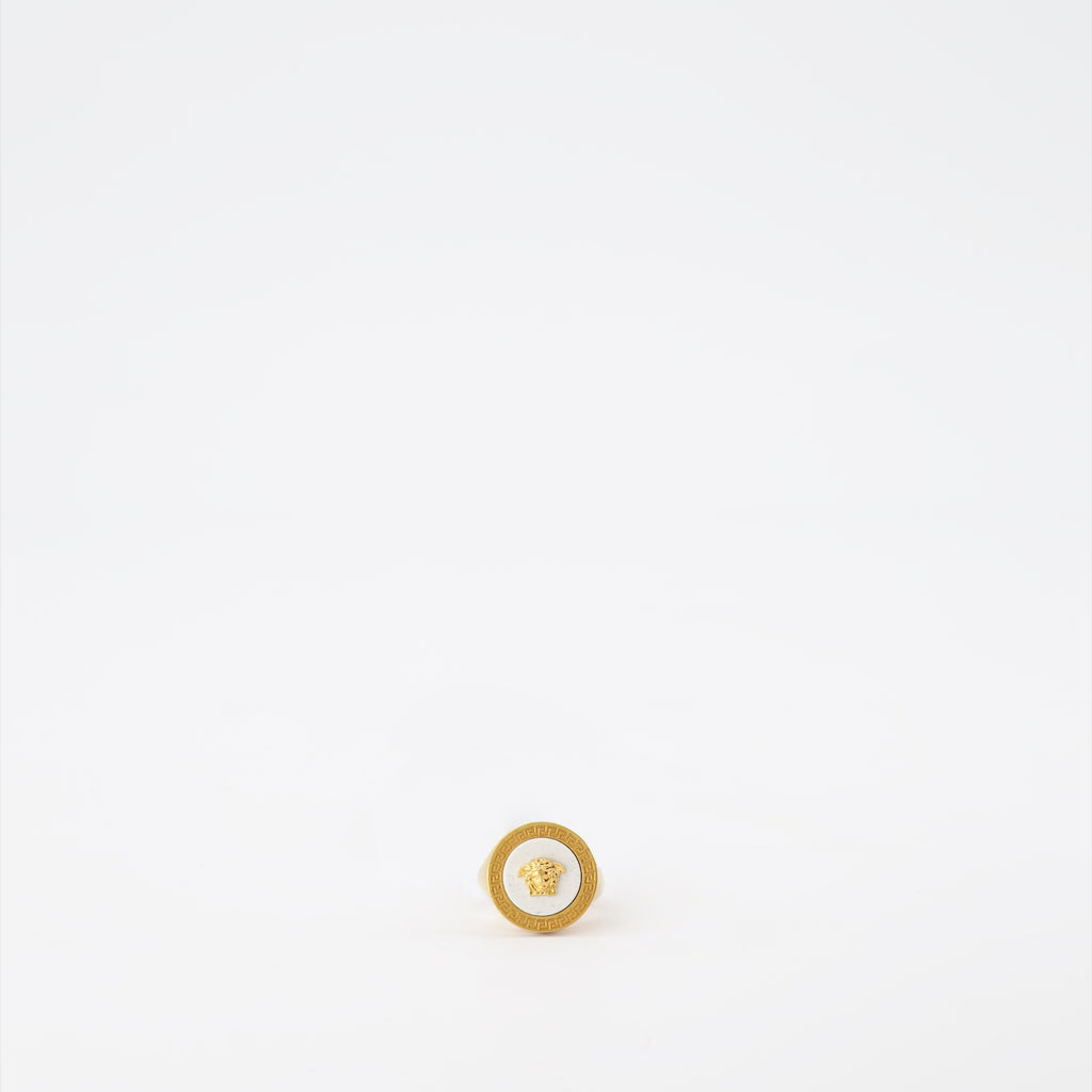 Schmuck Medusa Ring Versace Weiß Homme