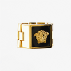 Bijoux Bague Medusa Versace Doré Homme