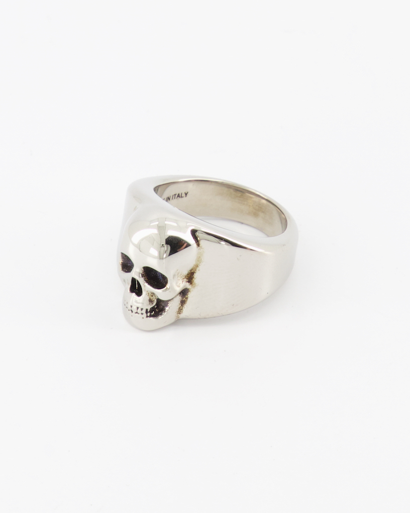 Gioielli Bague Skull Alexander McQueen Argento Homme