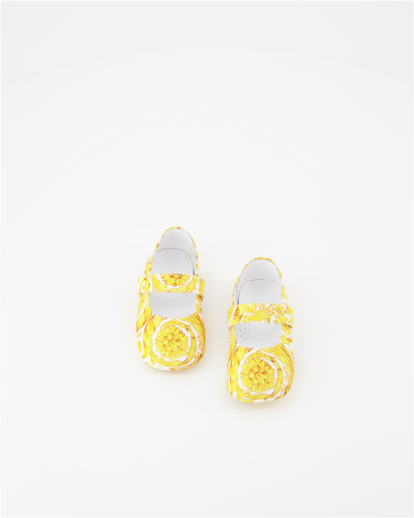 Chaussures Ballerines Barocco Versace Doré Enfants