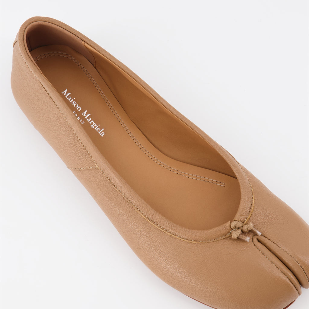 Flache schuhe Ballerines Tabi Maison Margiela Braun Femme