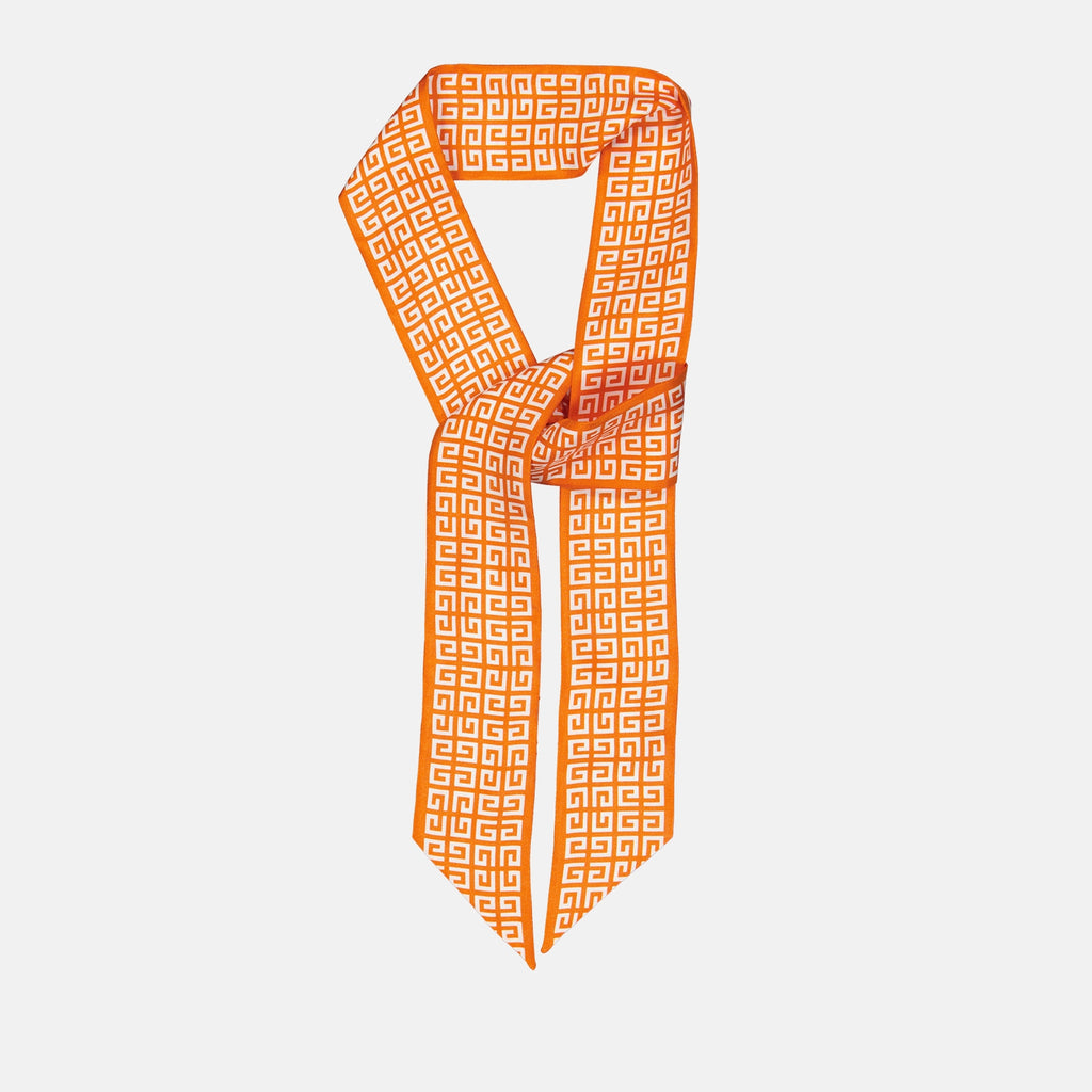 Écharpes, foulards et gants Bandeau 4G en soie Givenchy Orange Femme