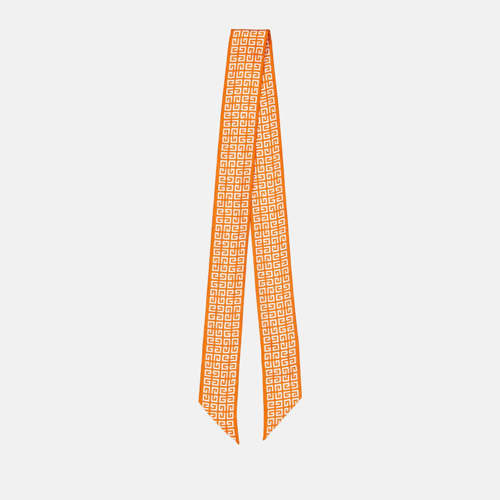 Écharpes, foulards et gants Bandeau 4G en soie Givenchy Orange Femme