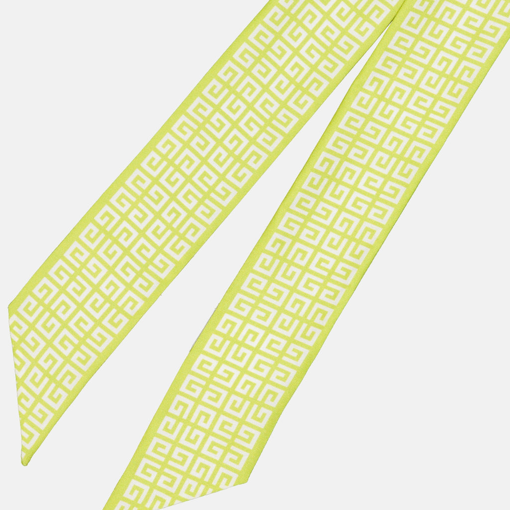 Lenços e luvas Bandeau 4G en soie Givenchy Verde Femme