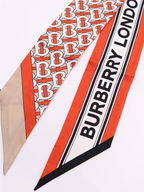 Scarves and gloves Silk headband Burberry Red Women