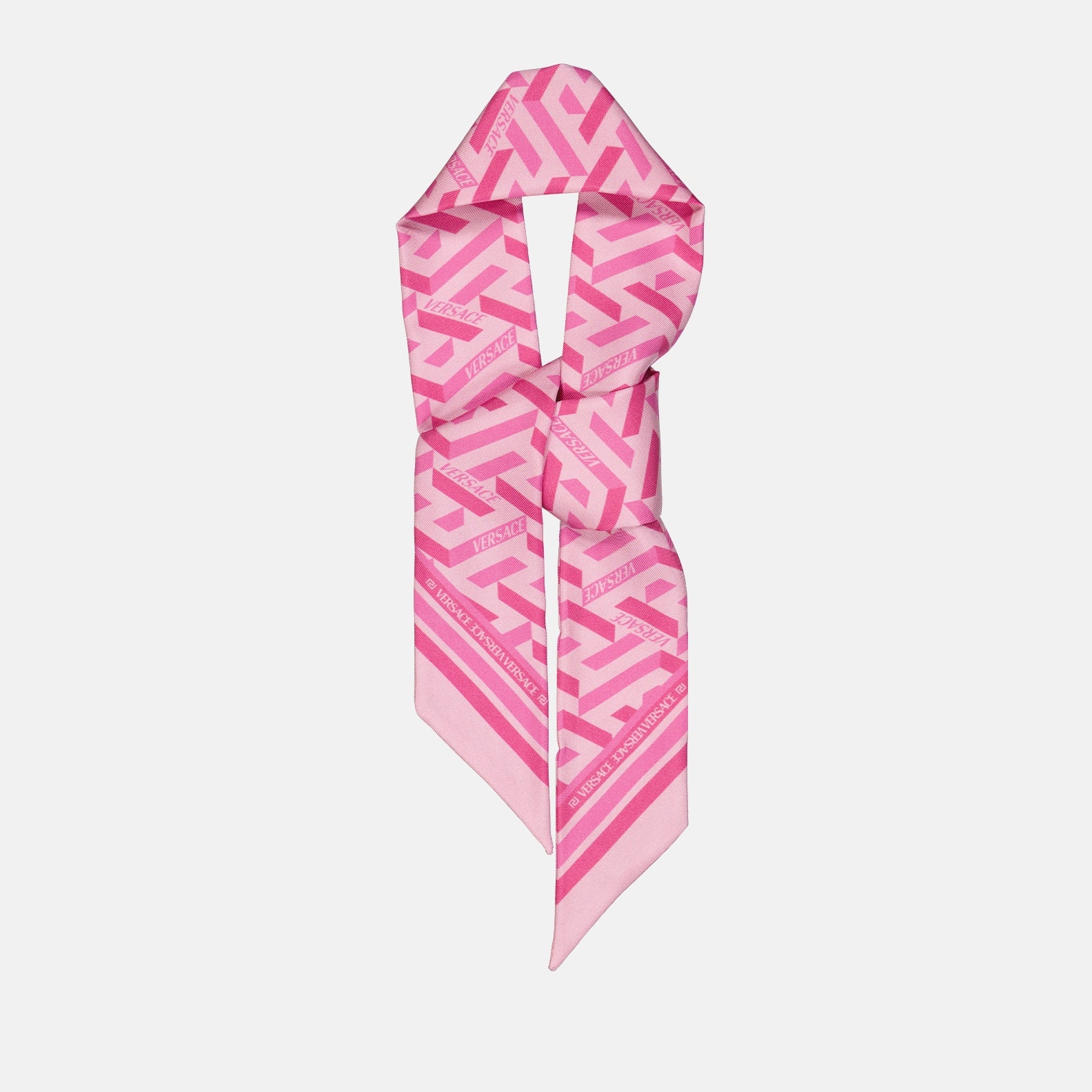 Écharpes, foulards et gants Bandeau La Greca Versace Rose Femme