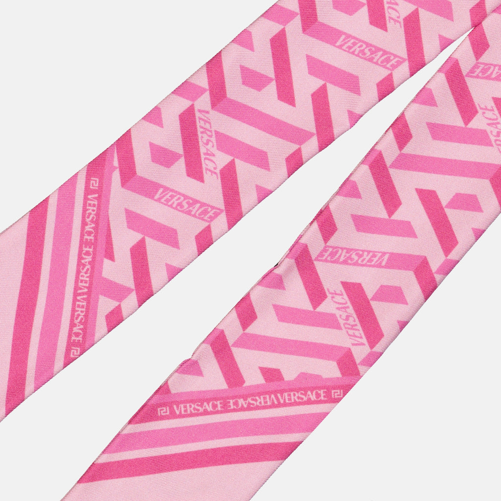 Écharpes, foulards et gants Bandeau La Greca Versace Rose Femme