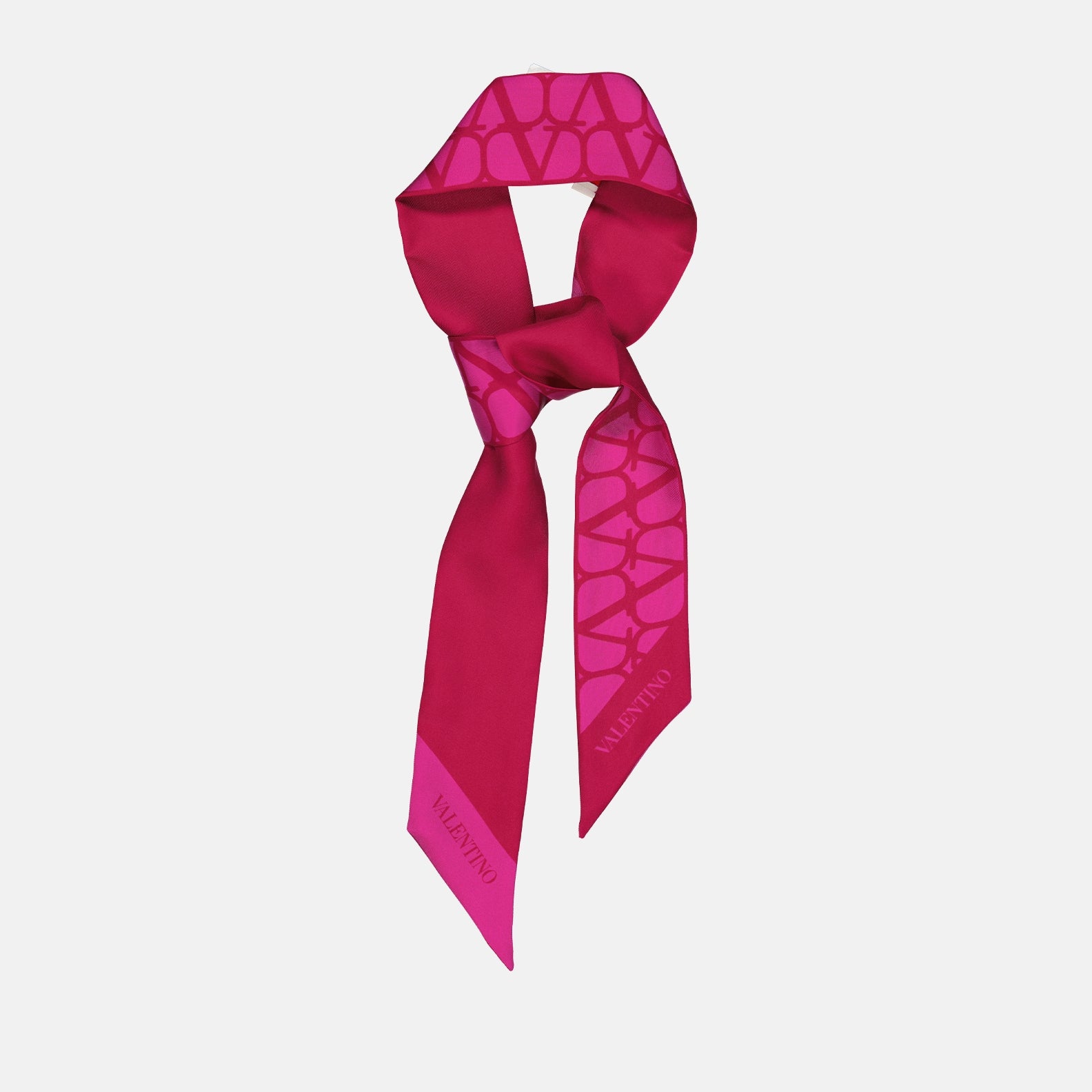 Écharpes, foulards et gants Bandeau VLogo en soie Valentino Garavani Rose Femme